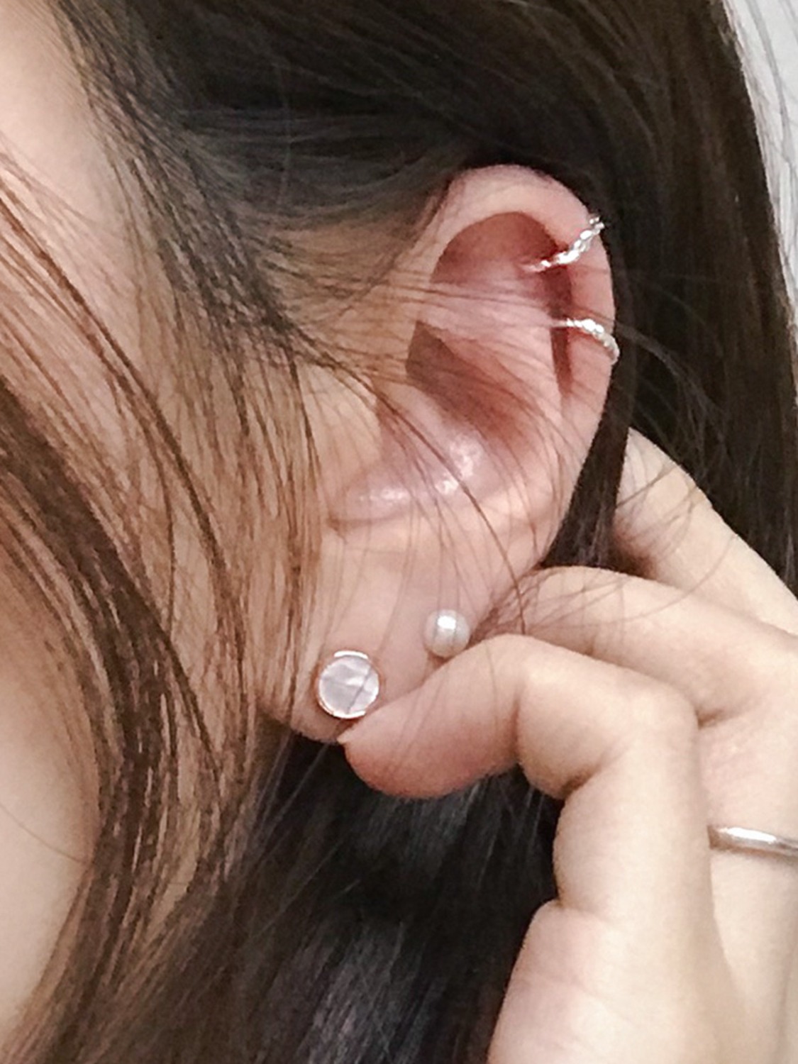 925 silver twist ear cuff 1pc (귀찌/이어커프)