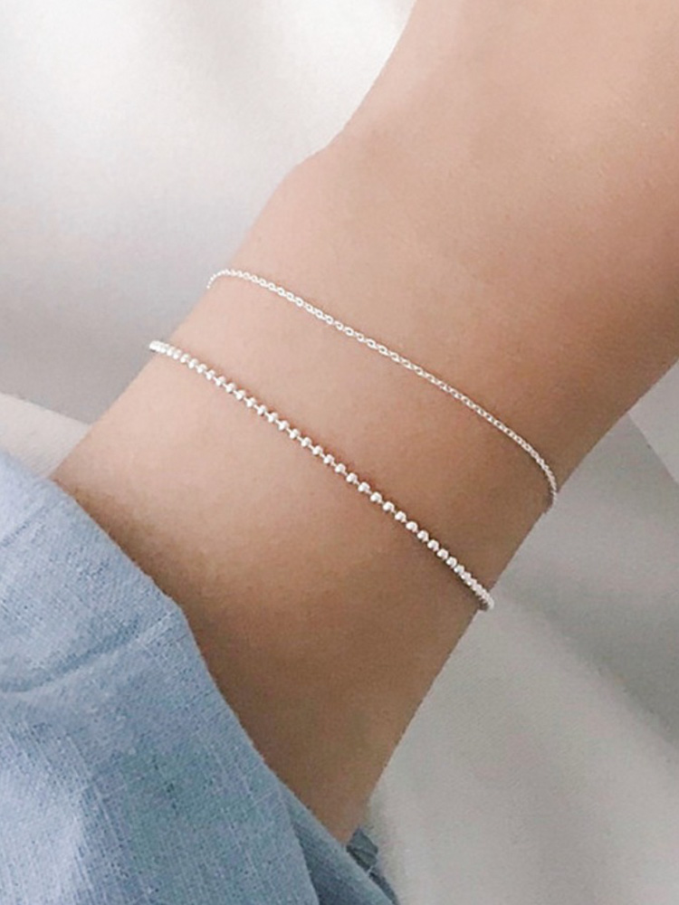 925 silver silver line chain bracelet