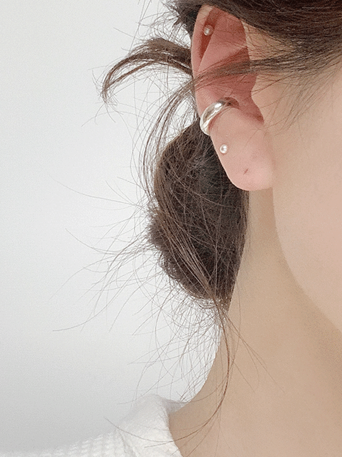 925 silver bold ear cuff (1pc) (귀찌/이어커프)