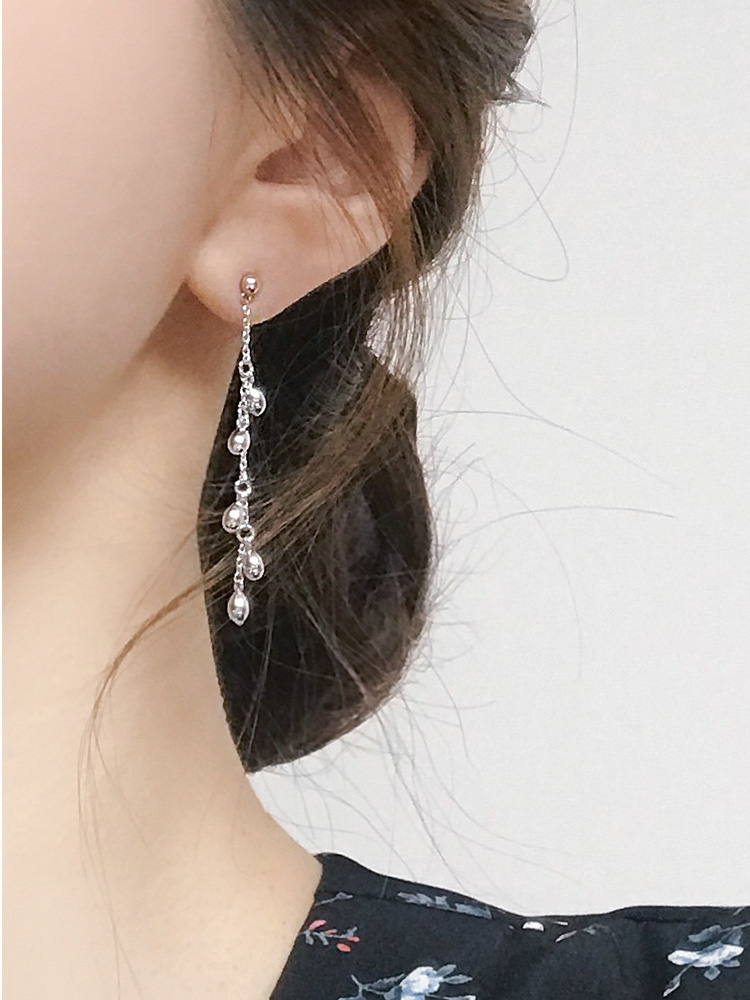 [클리어런스세일 ~up to 50%] fruity long drop earring (은침)