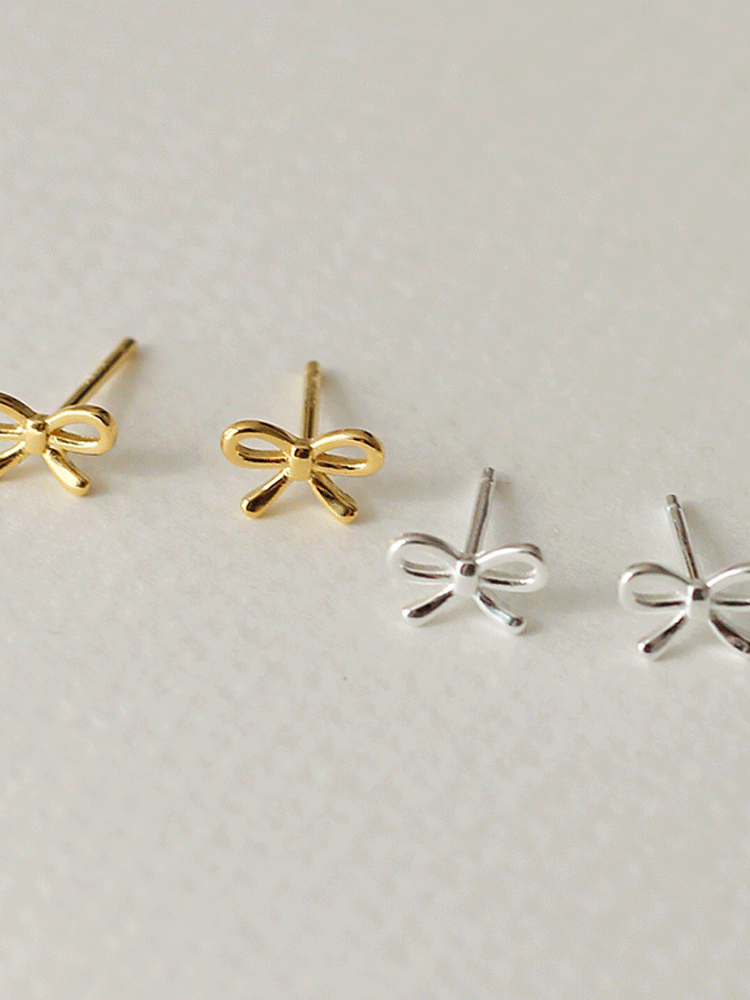 [*당일] 925 silver baby ribbon earring