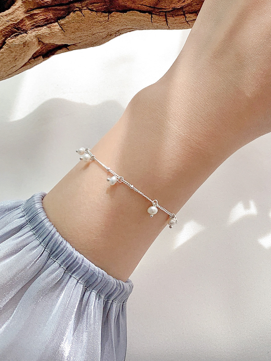 spirea pearl bracelet (담수진주) 5차