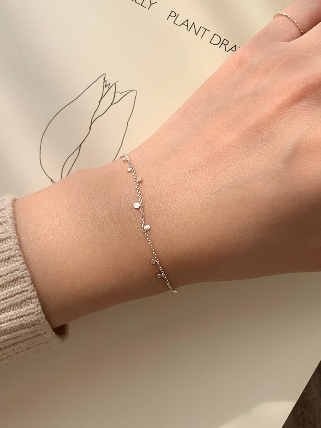 925 silver mini dot bracelet