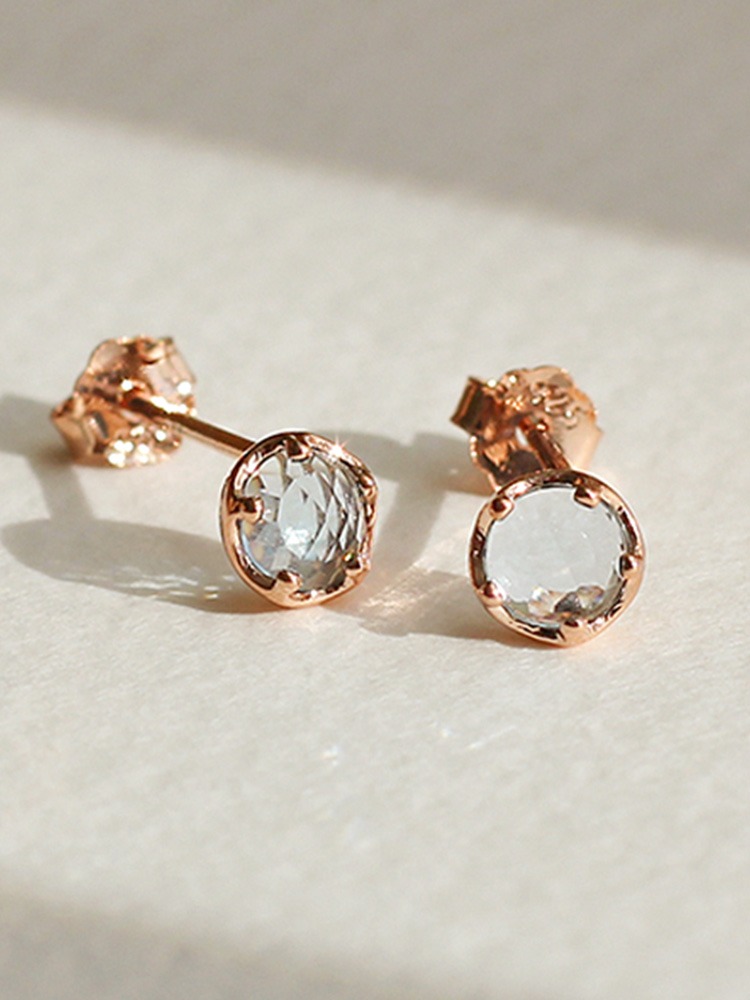 [*재진행] 925 silver aquamarine earring (아쿠아마린)