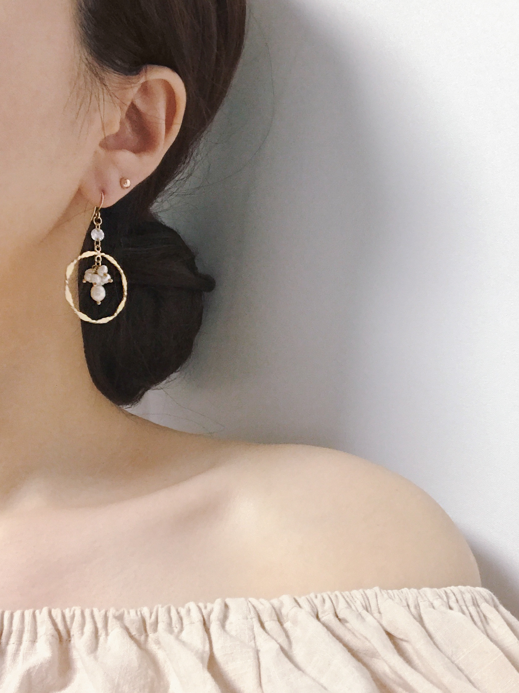 vive pearl antique earring (귀걸이/귀찌) 13차 재입고